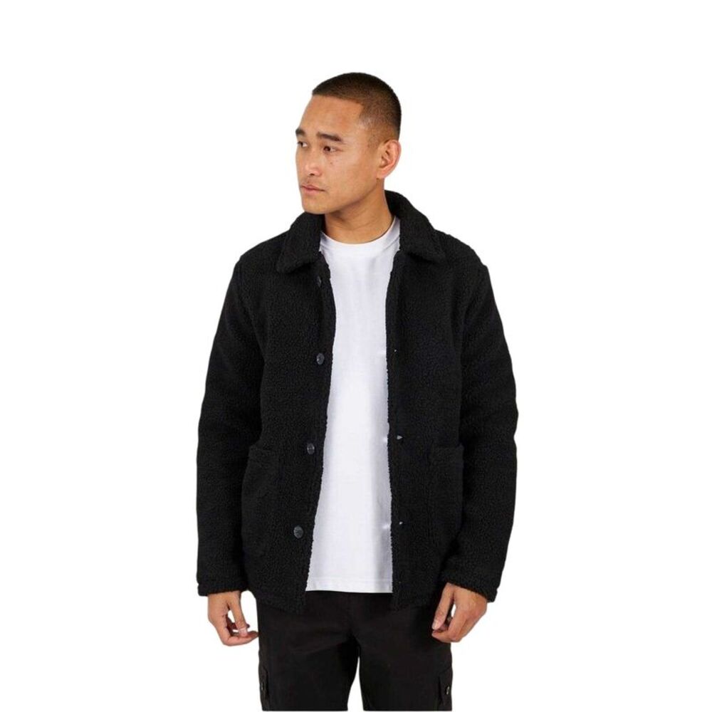 Brave Soul Mens Borg Jacket / Black